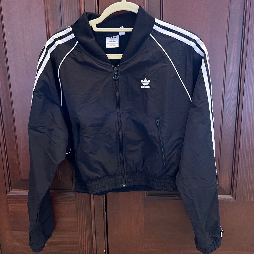Adidas cropped track jacket